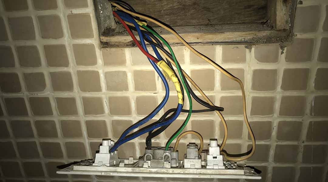 Concealed wiring clearance