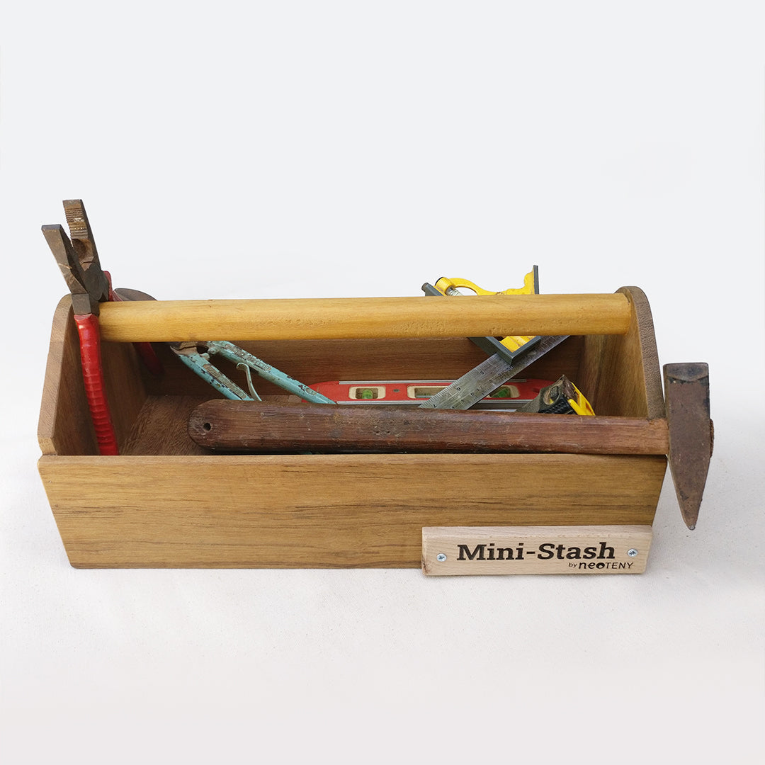 Mini-Stash Wood Tote Box